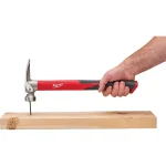 Milwaukee 19 oz. Smooth Face Hammer with Fiberglass Handle and Hammer Loop thumbnail 10