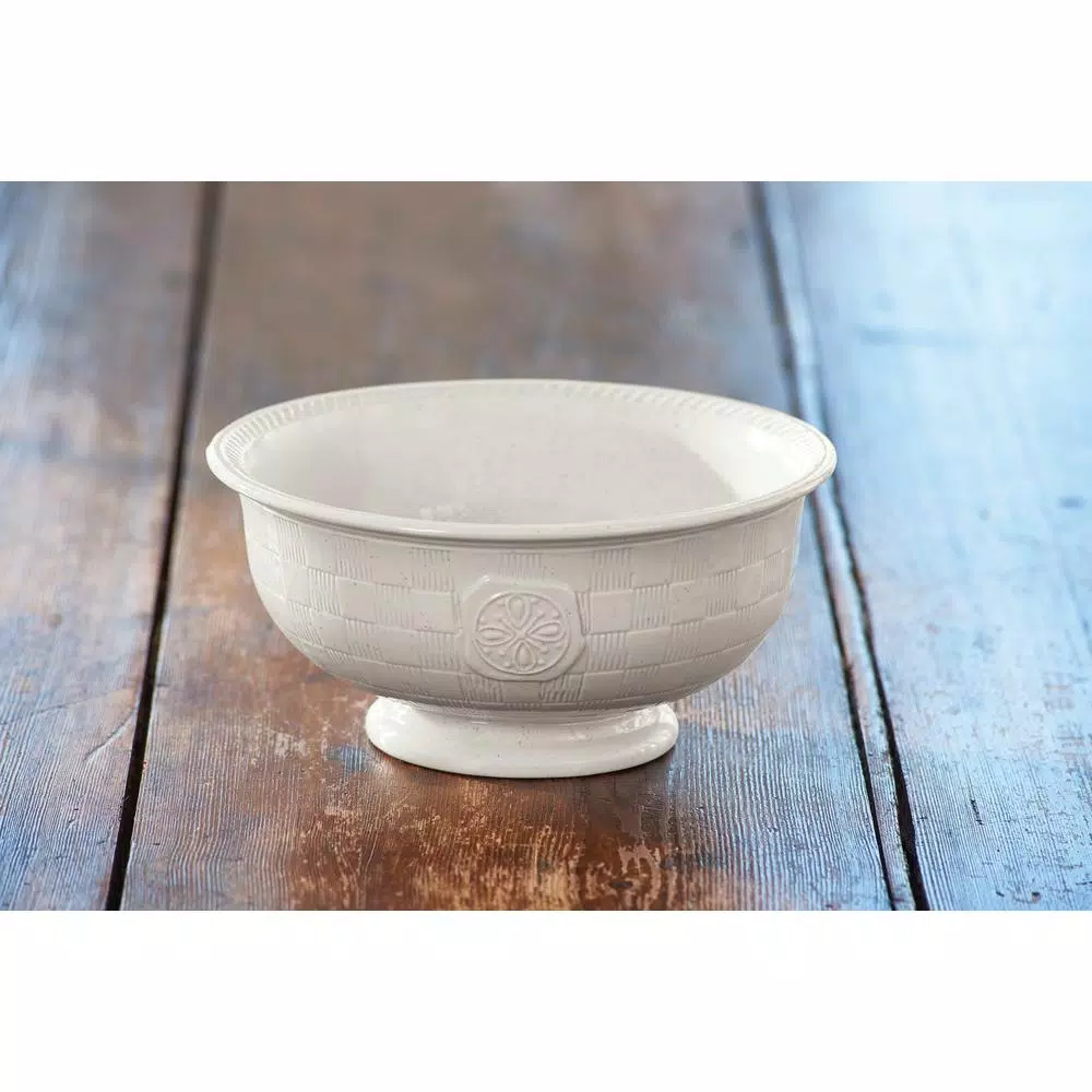 Park Designs Levingston 9 in. Ceramic Pedestal Serving Bowl - Traditional Stoneware