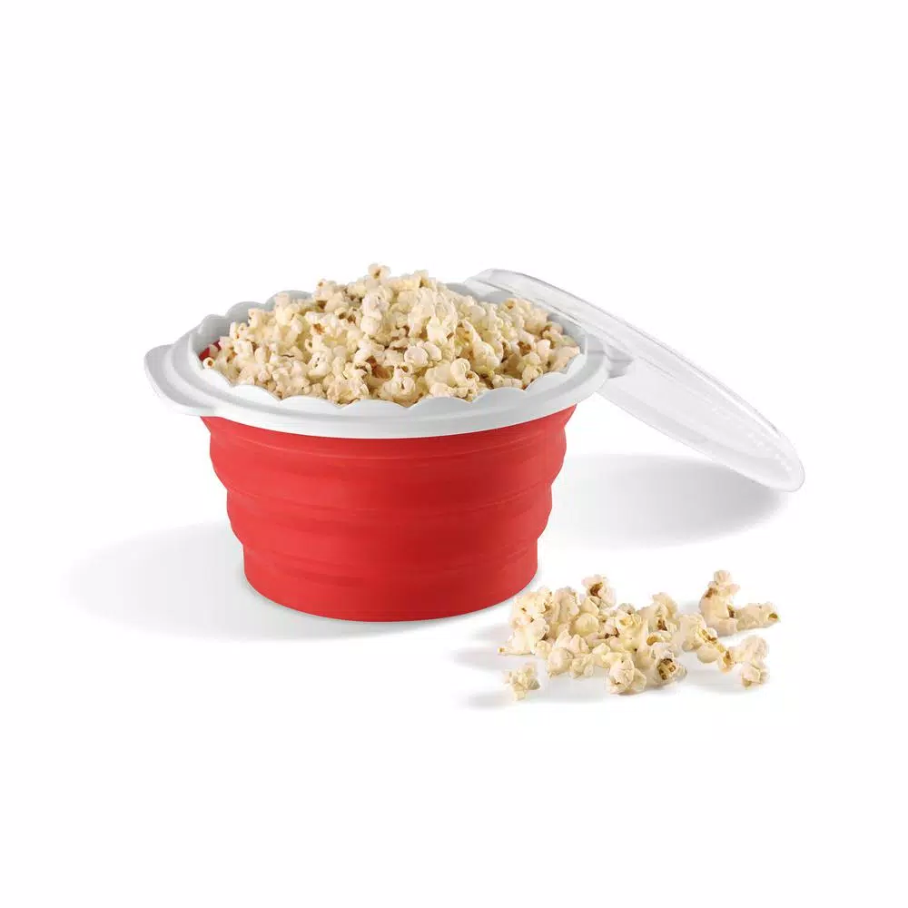 Cuisinart Pop and Serve 2.5 qt. Silicone Microwave Popcorn Maker - Red