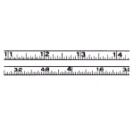 Lufkin Executive ThinLine 6 ft. Diameter Pocket Tape Measure, Chrome Clad thumbnail 2
