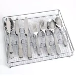 Gibson Home 46-Piece Hammered Stainless Steel Flatware Set, Service for 8 thumbnail 1