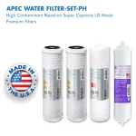 APEC Water Systems Ultimate 10 in. Super Capacity Replacement Filter Set for RO-PH90 pH+ Reverse Osmosis Systems thumbnail 2
