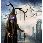 Haunted Hill Farm 6.5 ft. Animatronic Talking Tree Halloween Prop with Sound and Lights thumbnail 12
