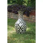 IMAX Benigna Beige Tall Oversized Floor Vase - Handcrafted Ceramic Amphora Decor thumbnail 6