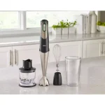 Braun MultiQuick 7 MQ725 SmartSpeed 400W Immersion Hand Blender with Chopper and Whisk, Black/Stainless Steel thumbnail 8
