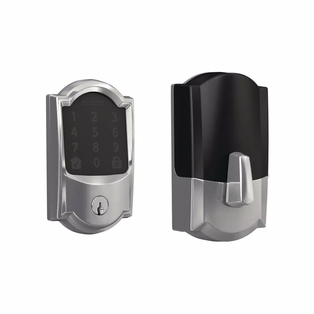 Schlage Encode Smart Wi-Fi Deadbolt with Alarm, Bright Chrome