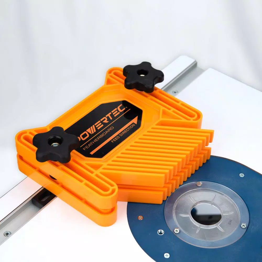 POWERTEC Dual Universal Featherboards for Table Saws, Band Saws, and Router Tables (2-Pack)