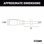 CURT 6' Replacement 7-Way RV Blade Harness - Trailer Side Connector thumbnail 5