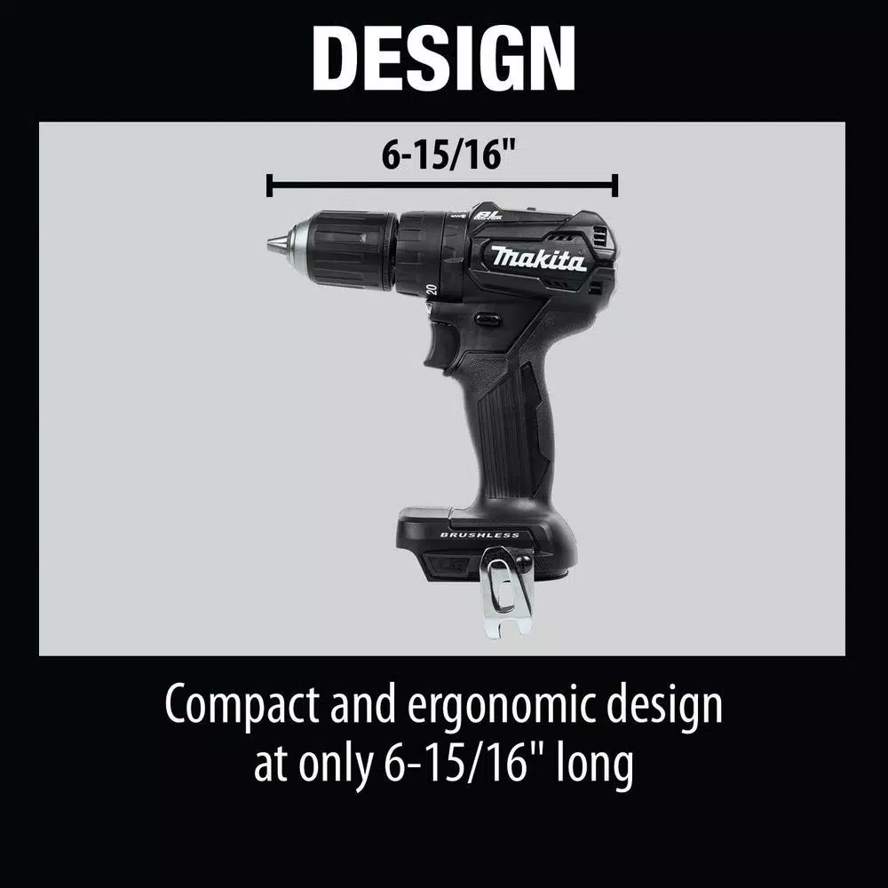 Makita 18V LXT Sub-Compact Brushless Cordless 1/2 in. Hammer Driver Drill (Tool Only)