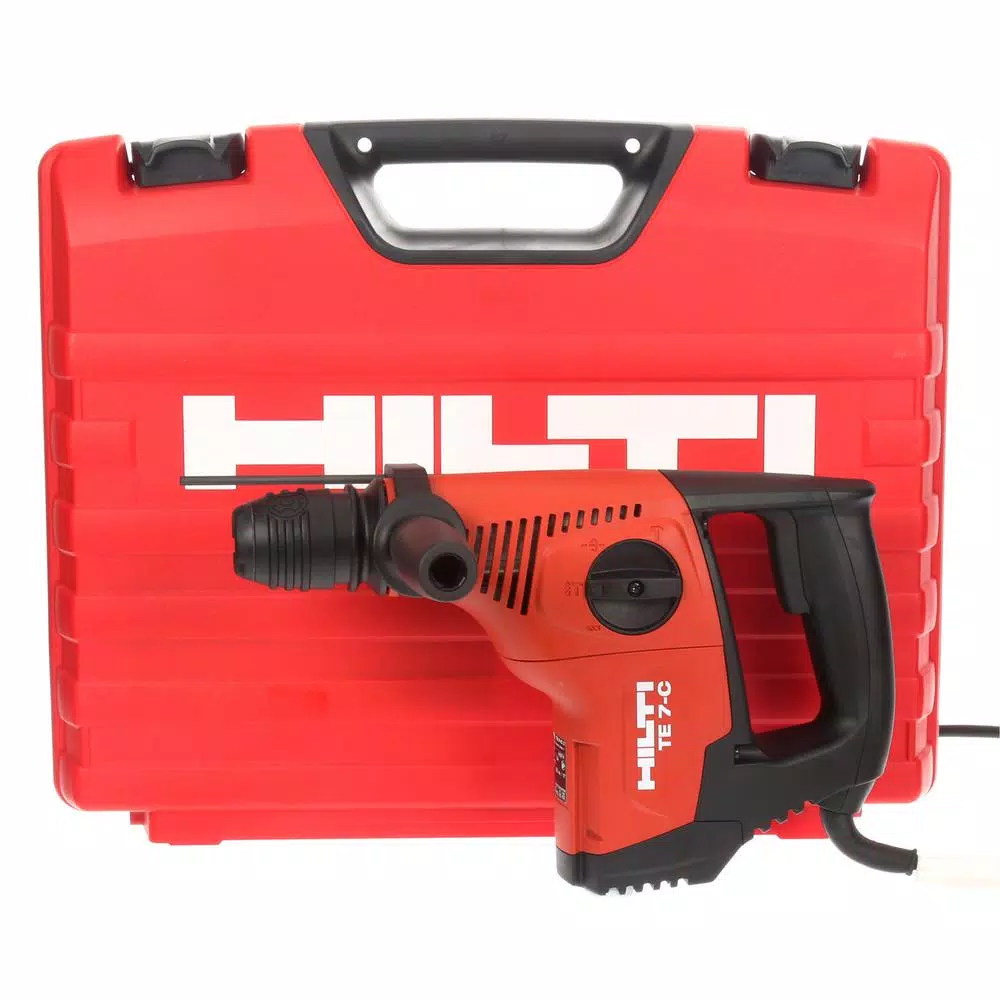 Hilti TE 7-C Corded SDS-Plus Rotary Hammer Drill Kit with 2 TE-CX Bits