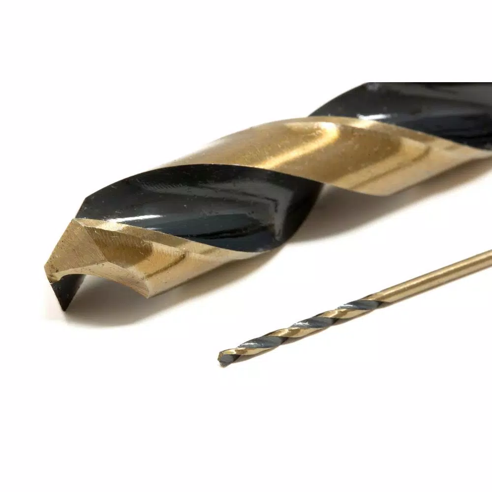 WEN 29-Piece HSS Jobber Drill Bit Set with Black Gold Finish and Carrying Case