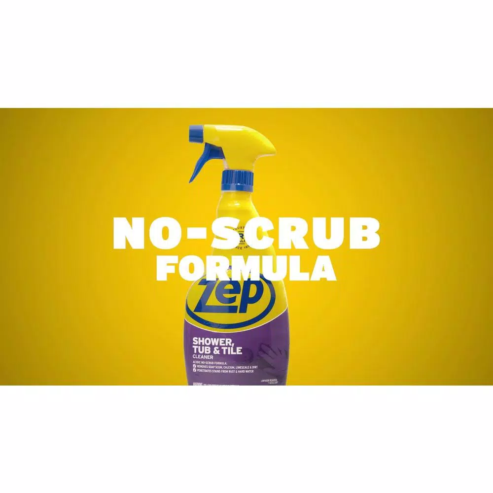 Zep 32 oz. Shower Tub and Tile Cleaner, Acid-Based Formula (Case of 4)