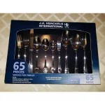 J.A. HENCKELS INTERNATIONAL Henckels International Alcea 65-Piece 18/10 Stainless Steel Flatware Set, Service for 12 thumbnail 4