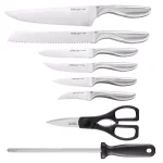 Chicago Cutlery Clybourn 12-Piece German Stainless Steel Knife Set with Grey Wood Block thumbnail 2