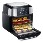 GoWISE USA Mojave 5-Tray Air Fryer Dehydrator & Rotisserie Oven, 1800W, Black/Stainless Steel thumbnail 2