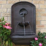 Sunnydaze Decor Seaside Iron Solar Powered Outdoor Wall Water Fountain with Battery Backup thumbnail 8