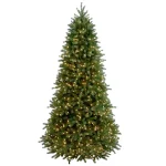 National Tree Company 7.5 ft. Feel Real Jersey Fraser Slim Fir Artificial Christmas Tree with 800 Clear Warm Lights thumbnail 1