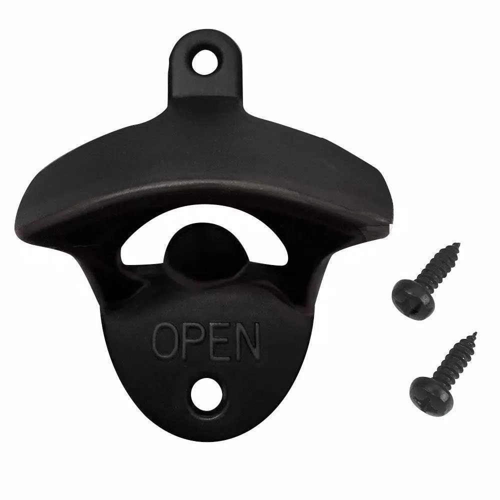 Everbilt Zinc Die-Cast Bottle Opener, Black Finish