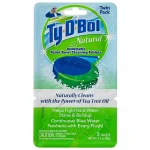 Ty-D-Bol Natural Automatic Toilet Bowl Cleaner Tablets, Tea Tree Oil, 6-Pack thumbnail 1