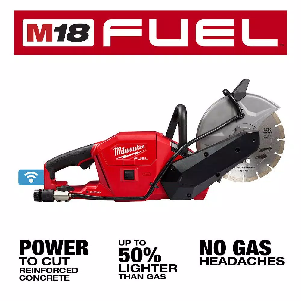 Milwaukee M18 FUEL 9 in. Cut Off Saw Kit with ONE-KEY and M18 SWITCH TANK Water Supply Kit