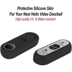 Wasserstein Black Protective Silicone Skin for Google Nest Hello Video Doorbell thumbnail 2