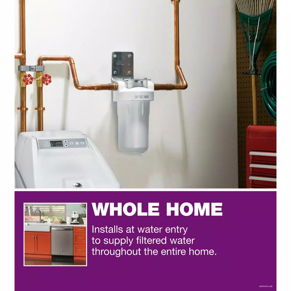 GE Whole House Water Pre-Filtration System with 3-Position Bypass Valve