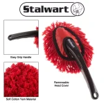 Stalwart Red Car Duster 2-Pack - Soft Cotton Yarn Microfiber Duster for Auto Interiors and Home thumbnail 3