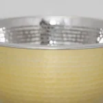 ExcelSteels 5 Qt. Professional Stainless Steel Hammered Mixing Bowl with Gold Tone thumbnail 3