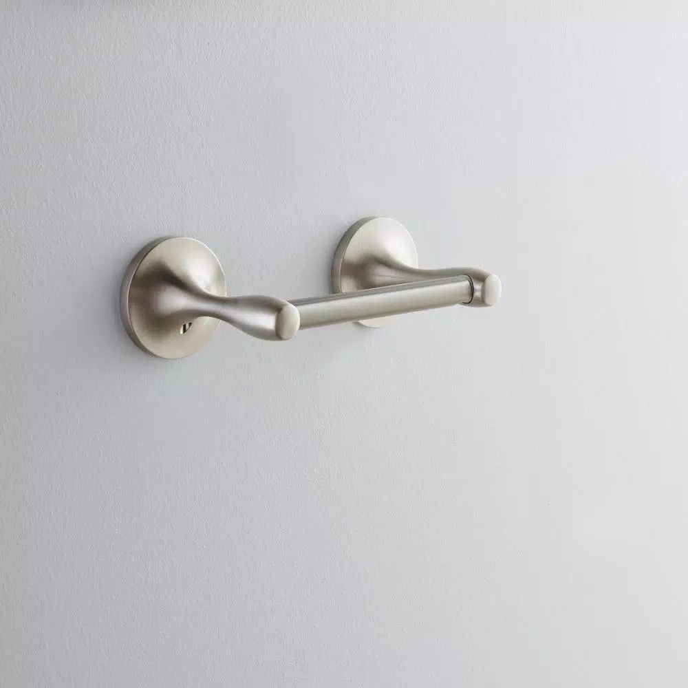 KOHLER Willamette Double Post Toilet Paper Holder, Vibrant Brushed Nickel