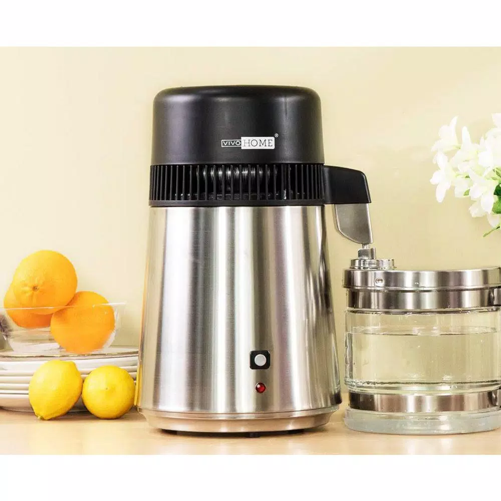 VIVOHOME 16-Cup Water Distiller Machine, 304 Stainless Steel Purifier with Carbon Filter