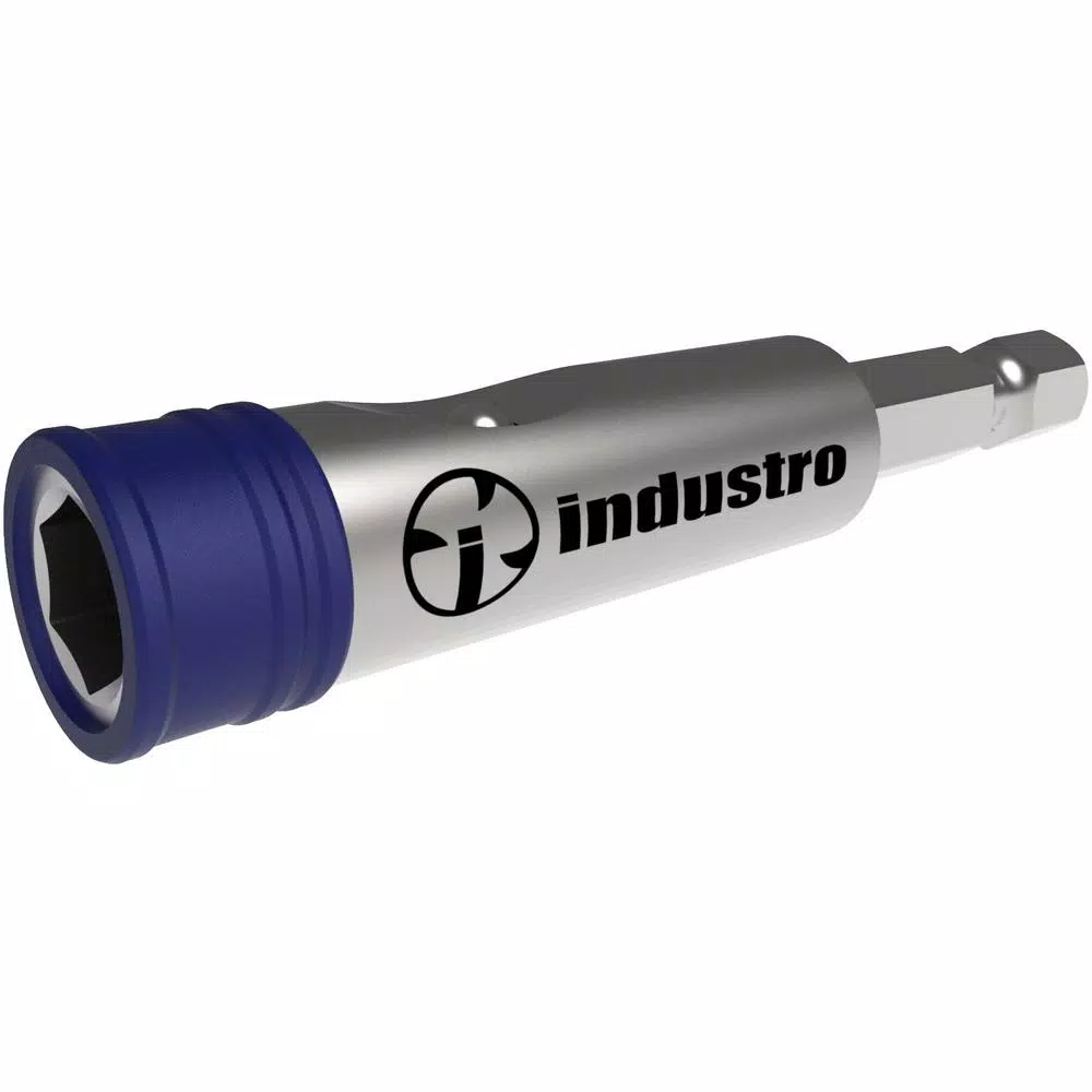 Industro 1-Touch Magnetic Quick Release Spinning Sleeve Bit Holder Set, 3-Piece