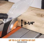 Evolution Power Tools RAGE5-S 15 Amp 10 in. Multi-Material Table Saw with Folding Stand thumbnail 9