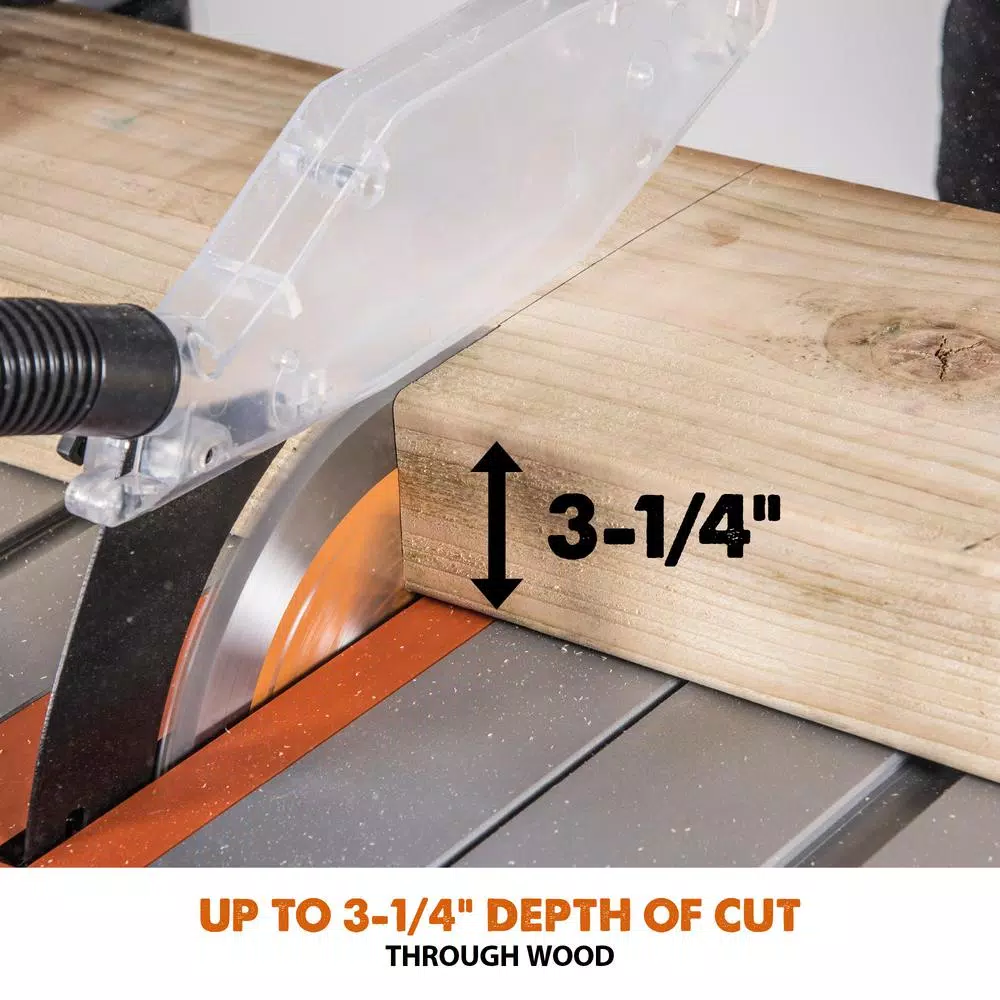 Evolution Power Tools RAGE5-S 15 Amp 10 in. Multi-Material Table Saw with Folding Stand