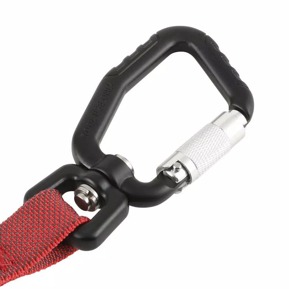 Milwaukee 10 lb. Quick-Connect Locking Tool Lanyard, Red