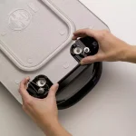 Presto 264 sq. in. Black Ceramic Electric Griddle with Temperature Sensor and Removable Handles thumbnail 3