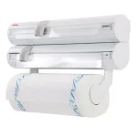 HOUSEHOLD ESSENTIALS Leifheit Wall Mount White Paper Towel Holder and Dual Foil/Plastic Wrap Dispenser thumbnail 3