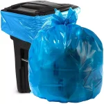 Unbranded HP-RBL 55-60 Gallon Blue Recycling Trash Bags, 0.95 Mil, 100 Count thumbnail 1