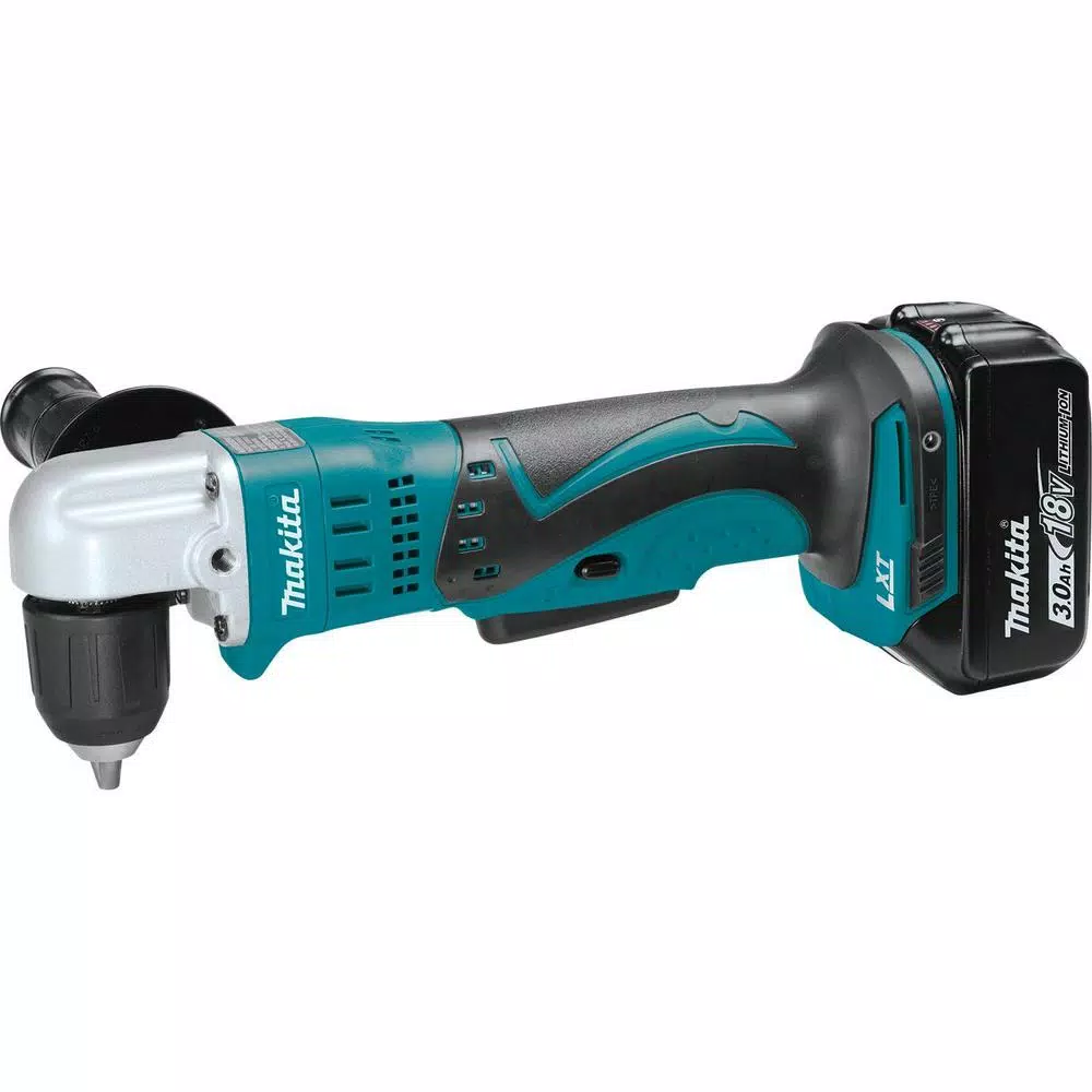 Makita 18V LXT Cordless 3/8 in. Right Angle Drill Kit with (2) 3.0Ah Batteries, Charger, and Tool Bag