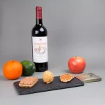 Creative Home Natural Black Slate Cheese Serving Board with Copper Trim Handle, 13 x 5 in. thumbnail 4