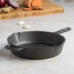 Ecolution Farmhouse 9.5 in. Cast Iron Frying Pan, Pre-Seasoned Black thumbnail 6