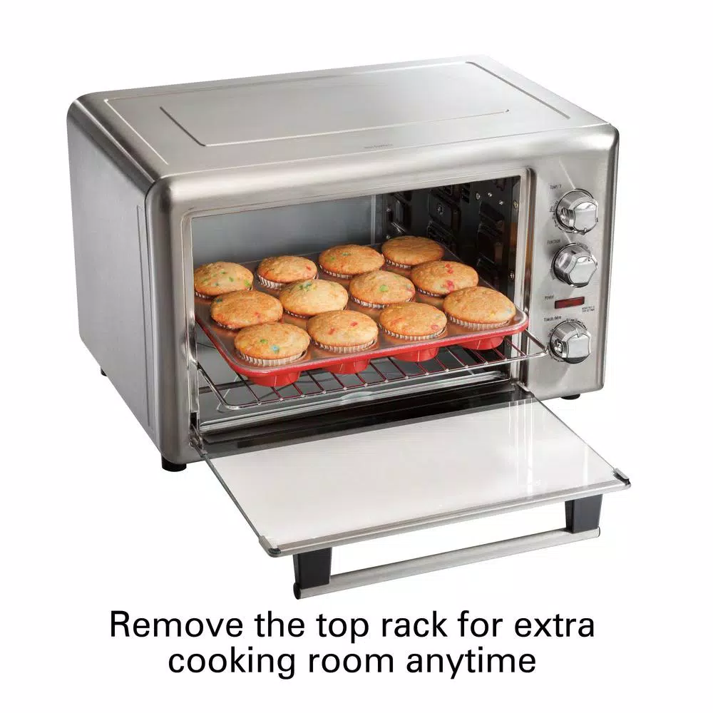 Hamilton Beach Stainless Steel Countertop Toaster Oven with Convection and Rotisserie