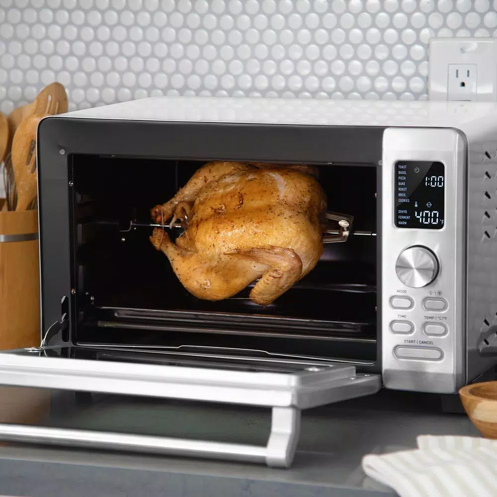 Cosori 25L Convection Toaster Oven with Stainless Steel Finish and Rotisserie Set