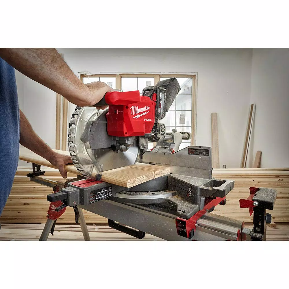 Milwaukee M18 FUEL 12 in. Dual Bevel Sliding Compound Miter Saw & 8-1/4 in. Table Saw Combo Kit