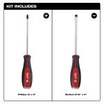 Milwaukee Demolition Screwdriver Set with Steel Caps, 2-Piece thumbnail 3