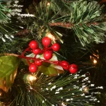 National Tree Company 6.5 ft. Wintry Pine Pre-Decorated Artificial Christmas Tree with 650 Clear Lights thumbnail 6
