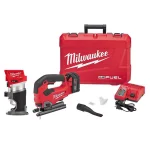 Milwaukee M18 FUEL 18V Brushless Compact Router & D-Handle Jig Saw Combo Kit with 5.0 Ah Battery & Charger thumbnail 1