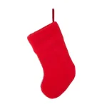 Glitzhome Handmade Hooked Cat Christmas Stocking, 20 in. Holiday Decor thumbnail 4