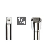 TEKTON 1/4 in. Drive Long Extension Bar Set, 3-Piece (12, 15, 18 in.) thumbnail 4