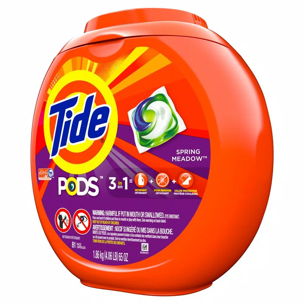 Tide PODS Spring Meadow Laundry Detergent Pacs, 81 Count
