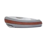 Klein Tools Compact Stainless Steel Pocket Knife with Rosewood Inserts thumbnail 2